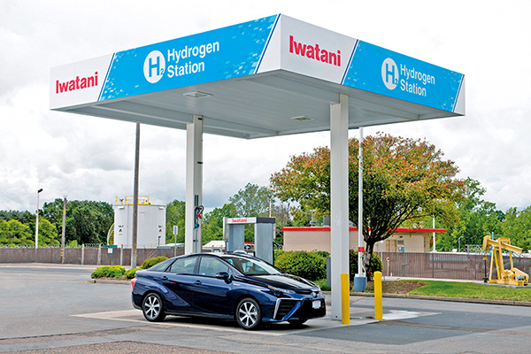 A hydrogen-refueling station in the U.S.