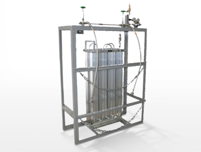 Liquid gas vaporizer assembly unit