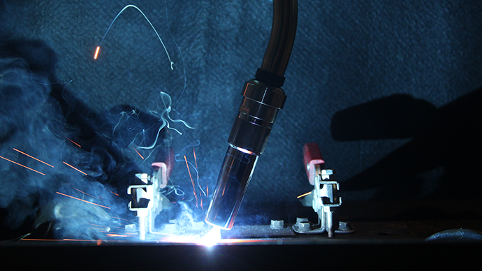 Welding using Acomgas